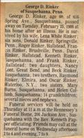 Rinker, George D